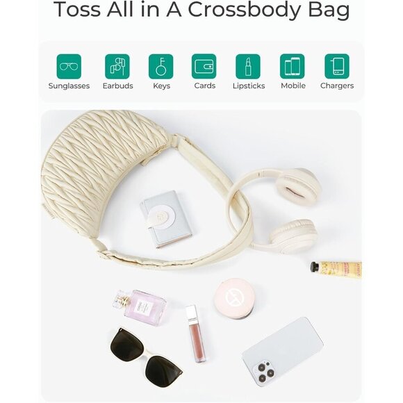 Small Crossbody Purses for Women, Shoulder Bag for Women, Quilted Crossbody Bags - Picture 6 of 7